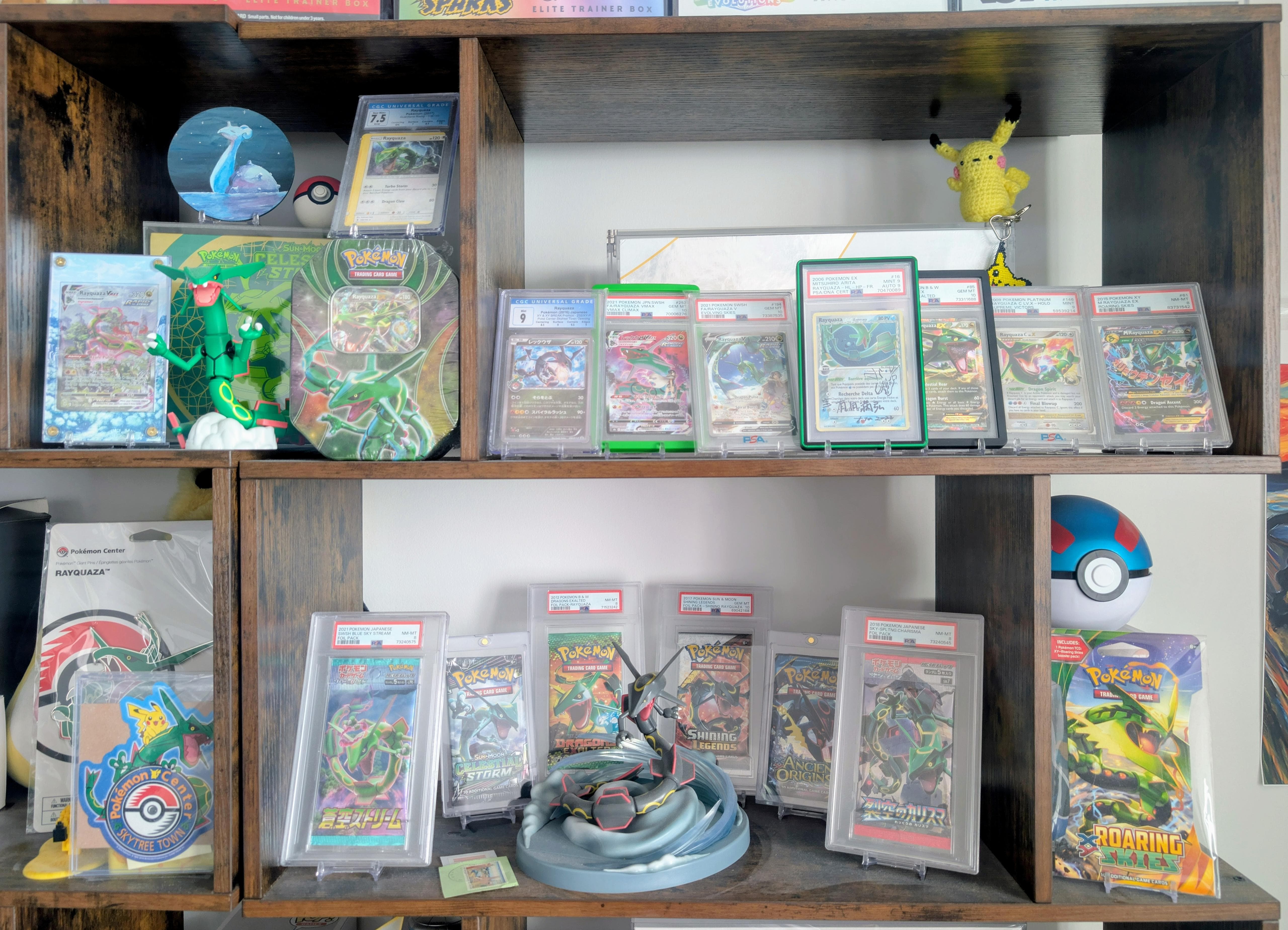 Sebastian's Pokémon card collection and memorabilia